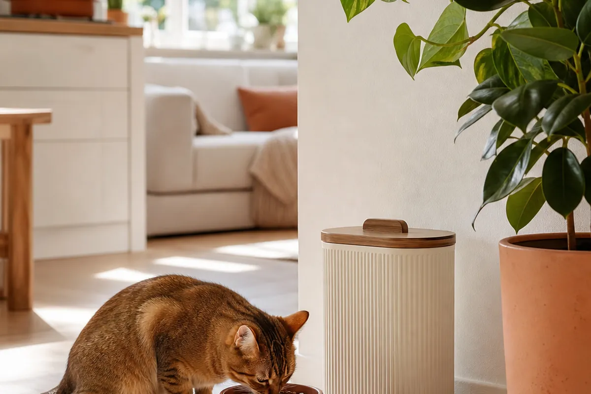 9 Cat Feeding Station Ideas for Small Kitchens
