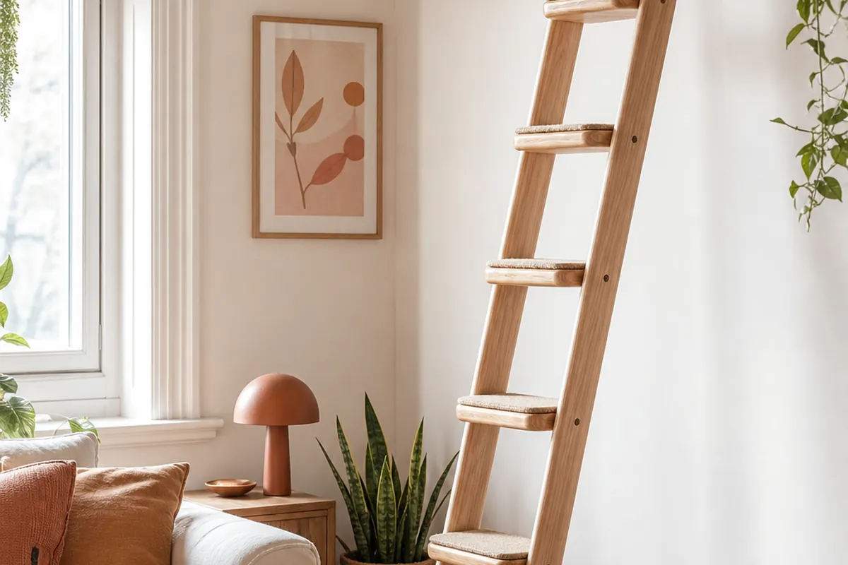 10 Cat Ladder Ideas for Reaching High Shelves