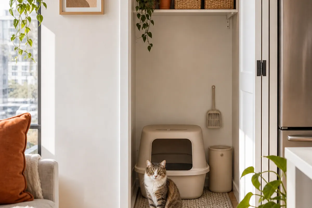 10 Cat Litter Area Ideas That Keep Odor Down