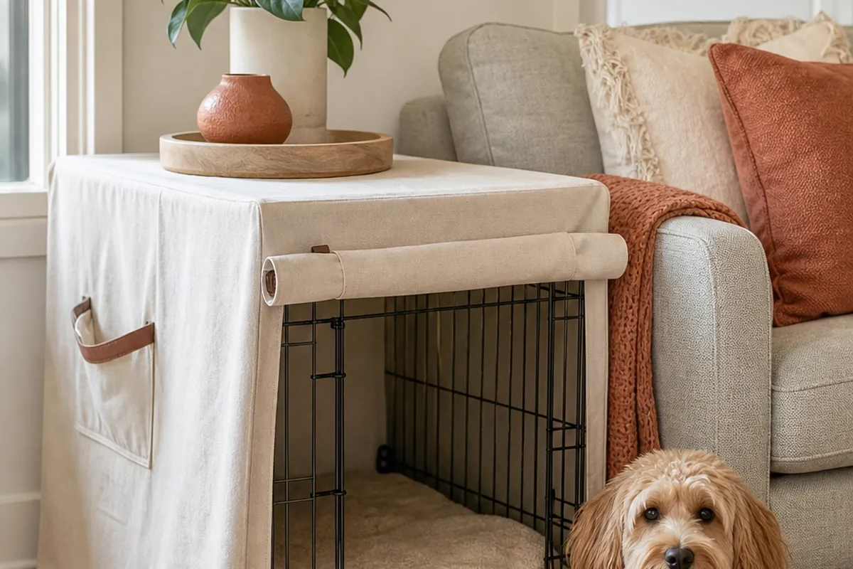 9 Dog Crate Cover Ideas for a Small Apartment