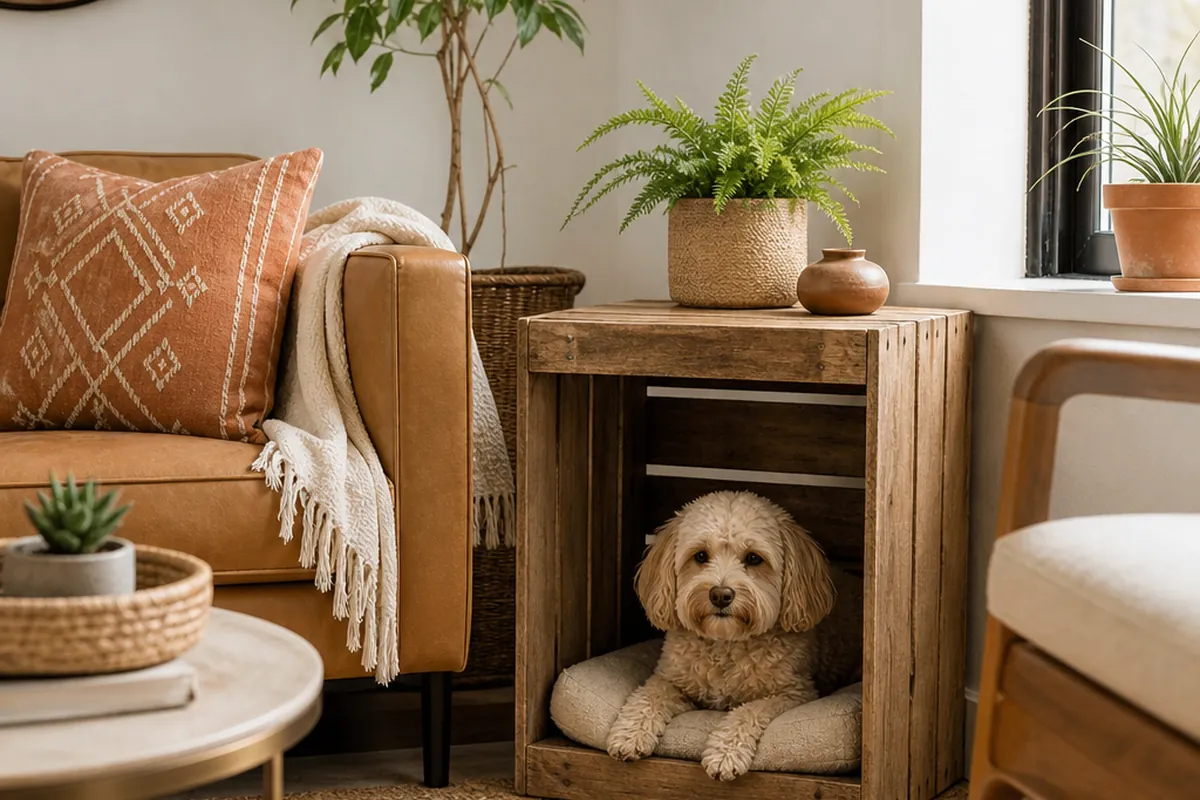 12 Dog Crate Furniture Ideas That Double as Decor