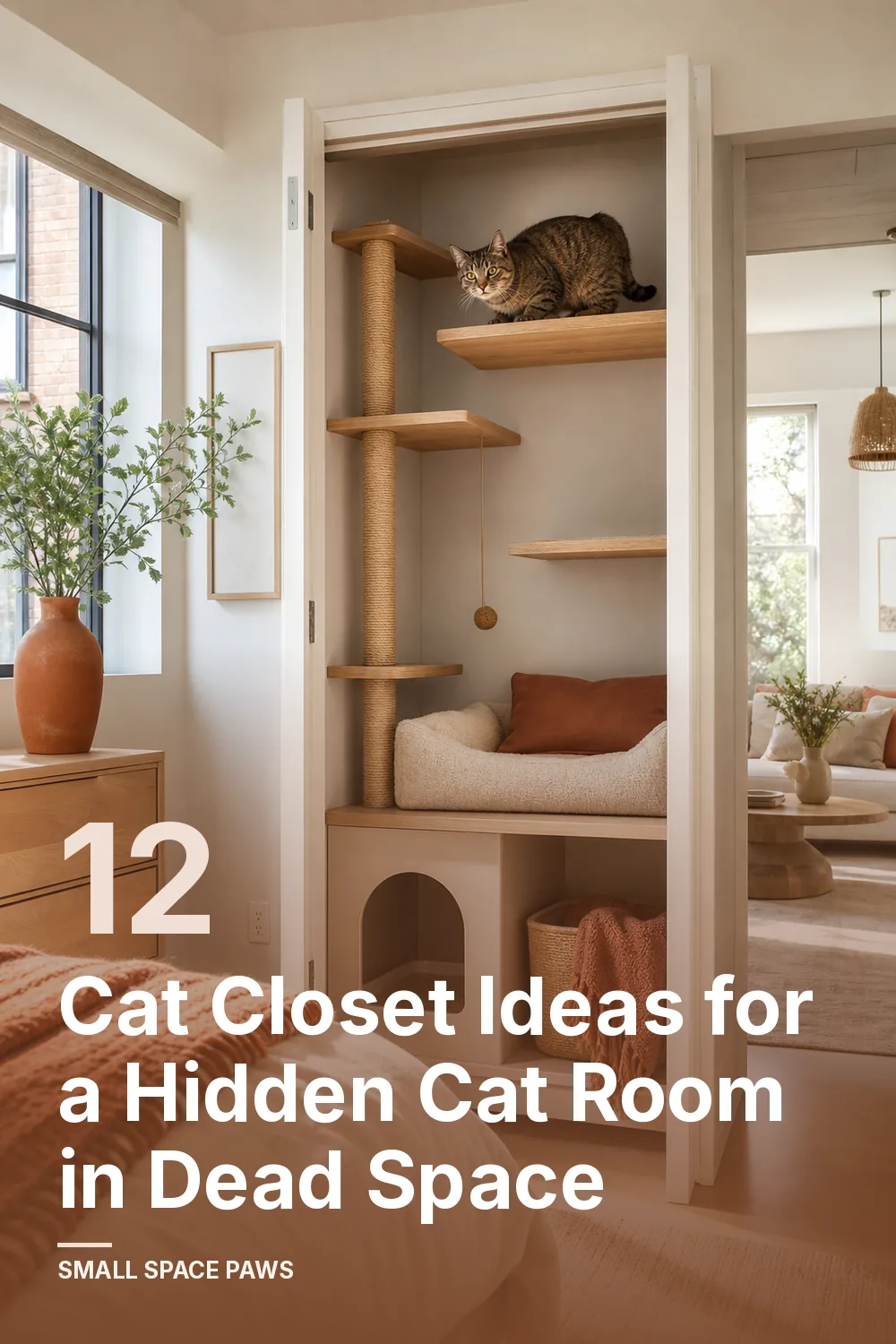 12 Cat Closet Ideas for Turning Dead Space Into a Cat Room