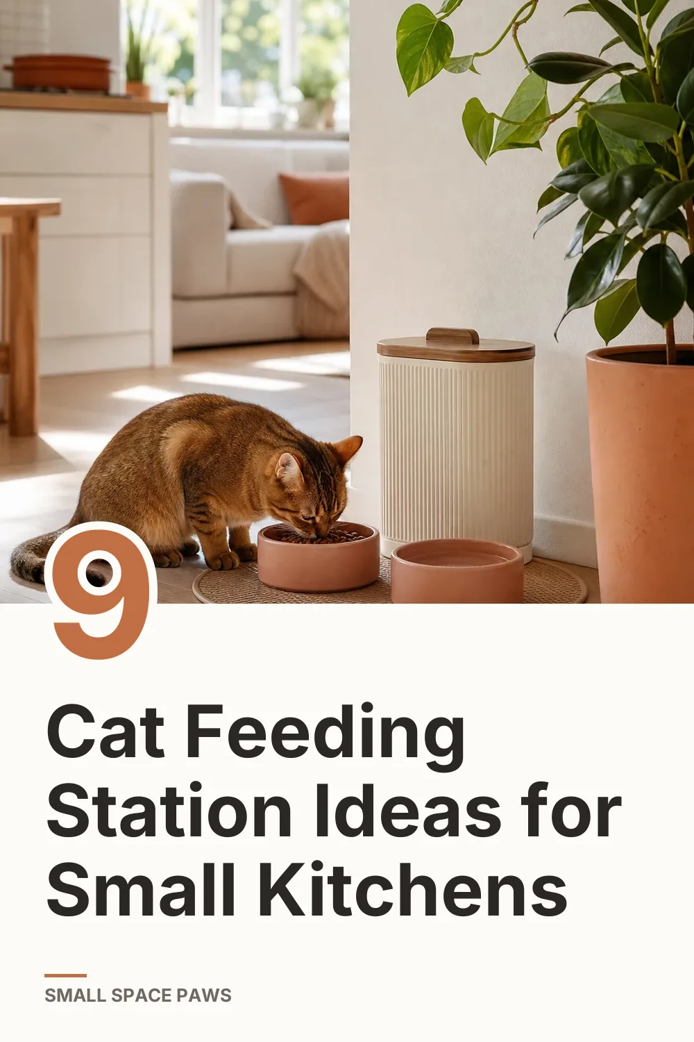9 Cat Feeding Station Ideas for Small Kitchens