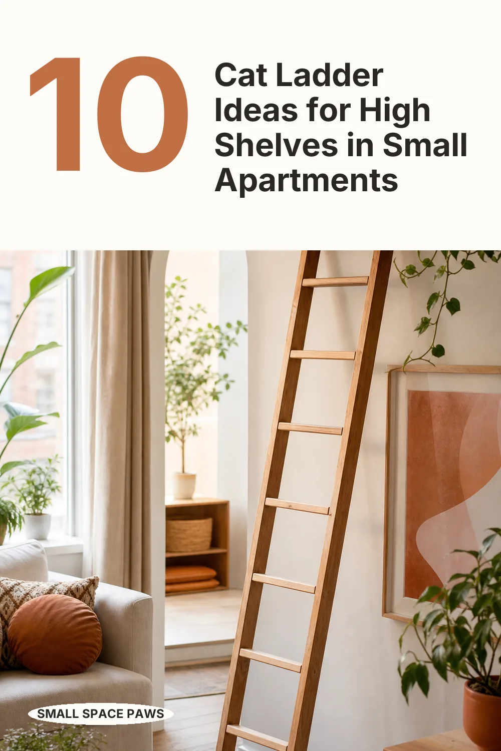 10 Cat Ladder Ideas for Reaching High Shelves