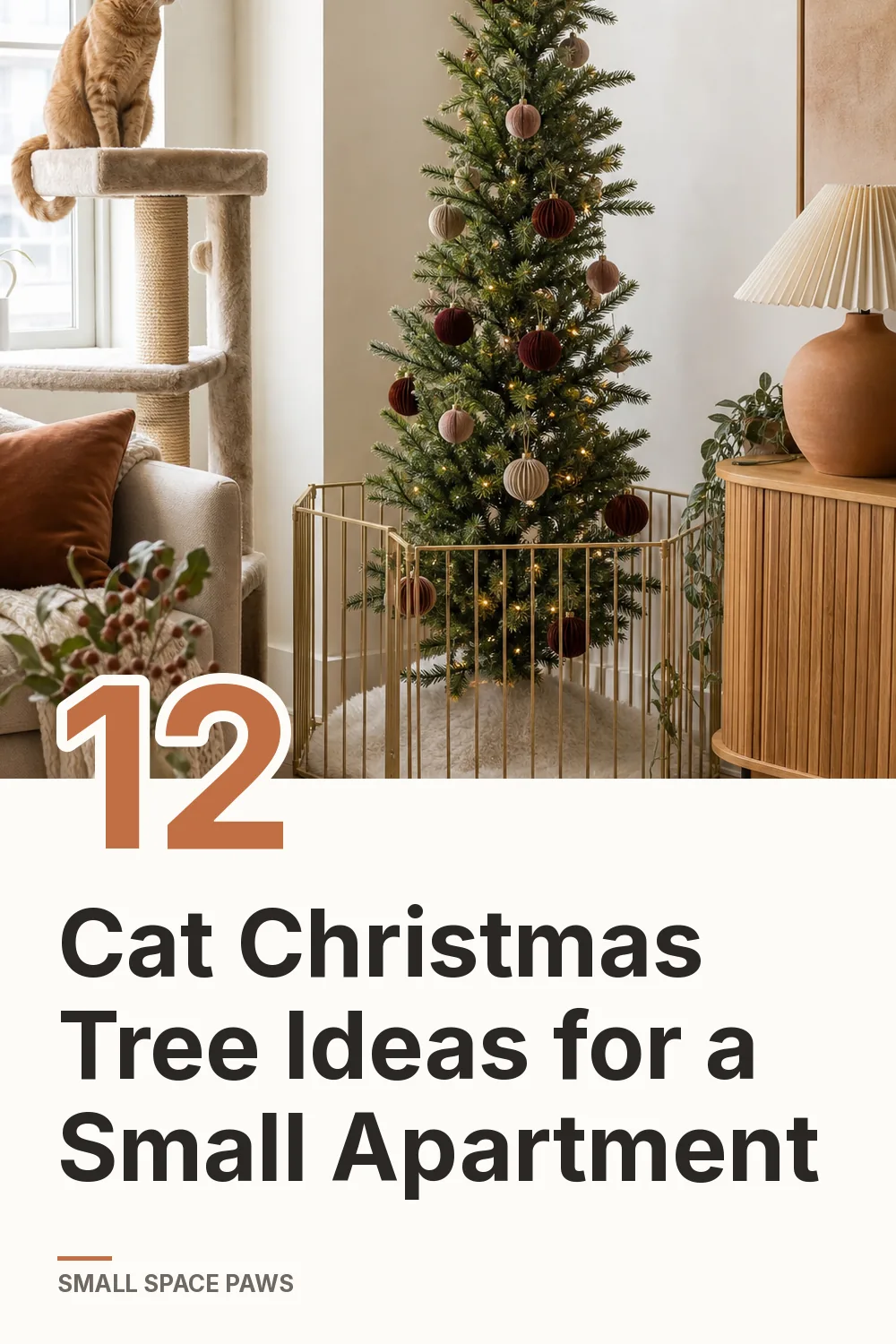 12 Cat-Proof Christmas Tree Ideas for a Small Apartment