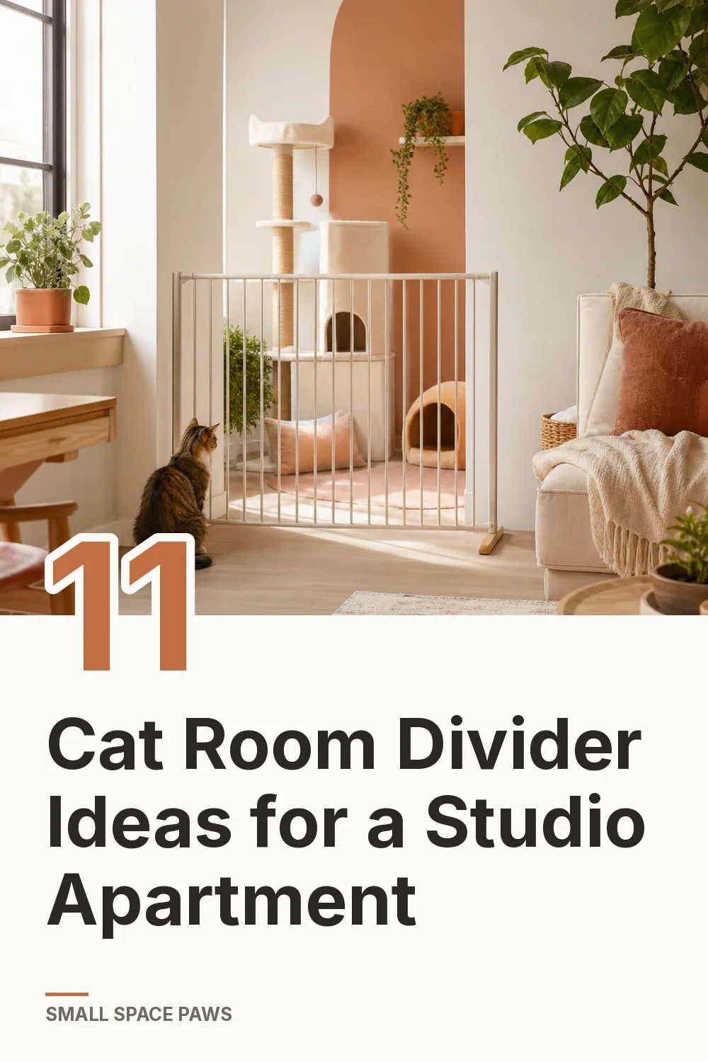 11 Cat Room Divider Ideas for a Studio Apartment