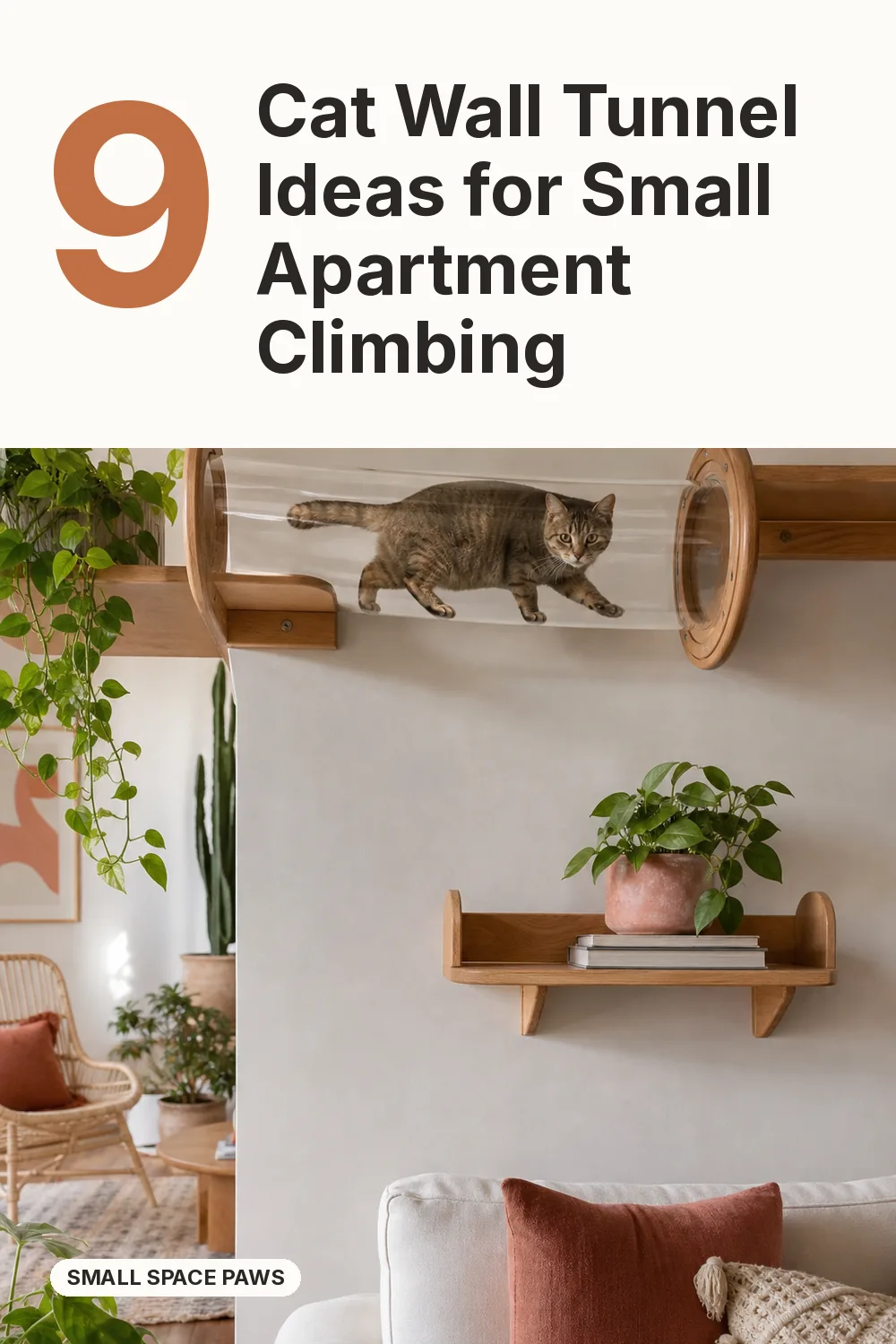 9 Cat Wall Tunnel Ideas for Small Apartment Climbing