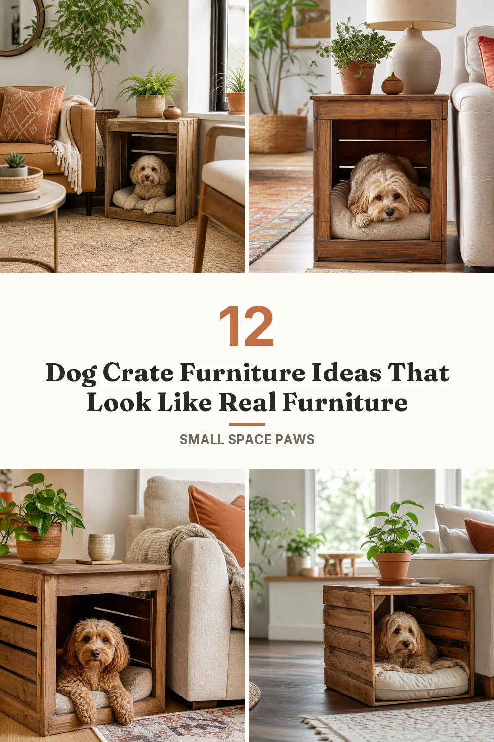 12 Dog Crate Furniture Ideas That Double as Decor