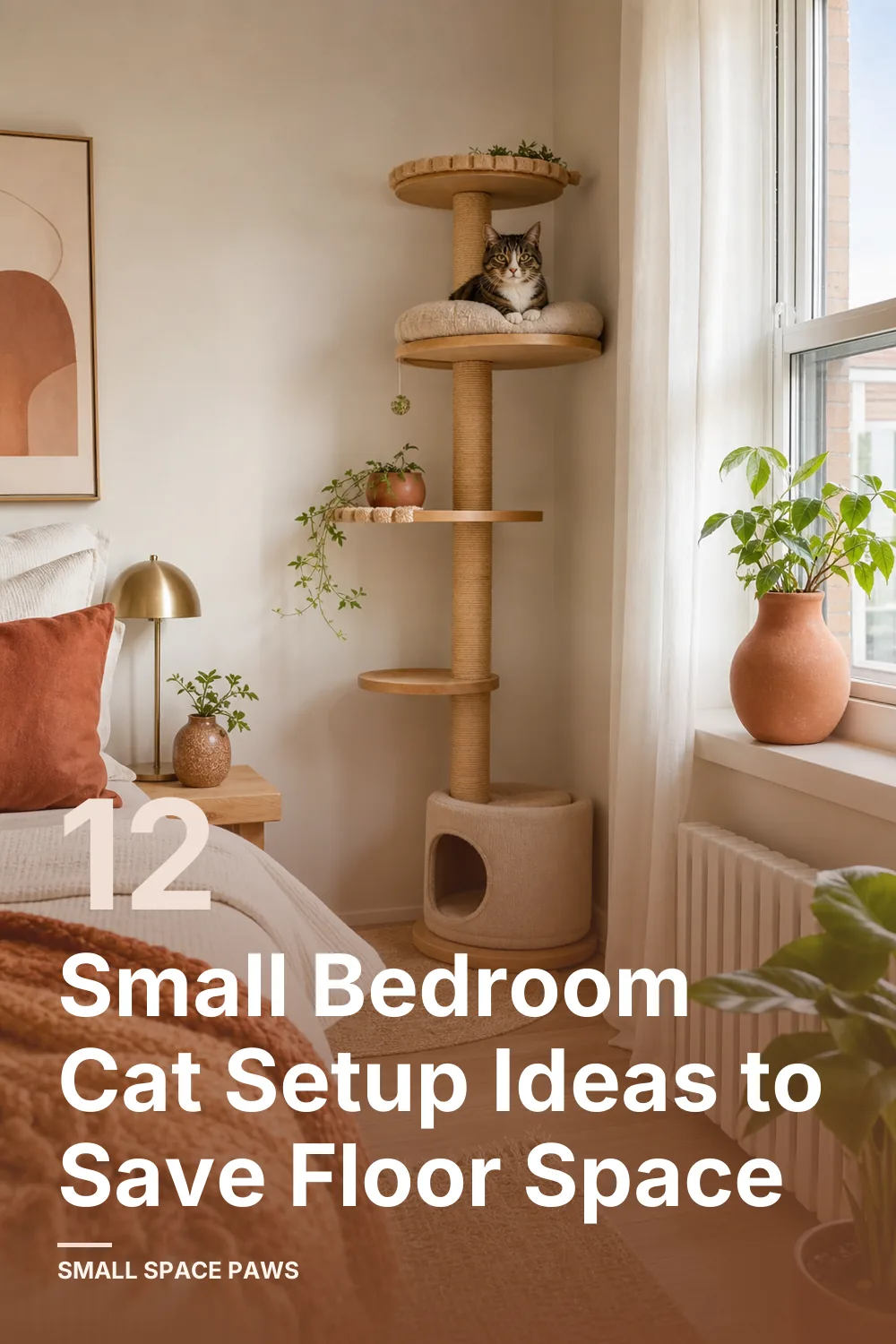 12 Small Bedroom Cat Setup Ideas to Save Floor Space