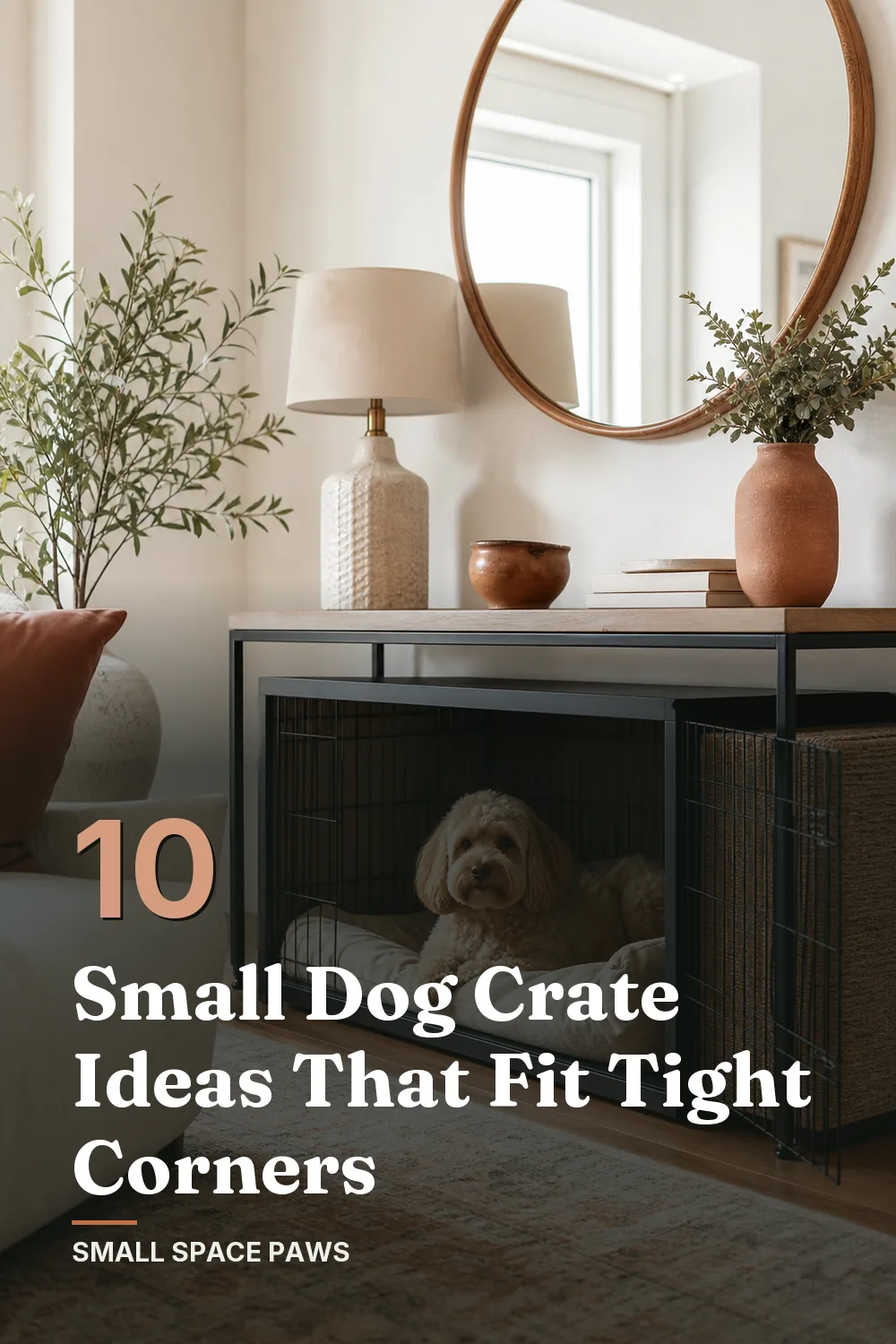 10 Small Dog Crate Ideas for Tight Corners