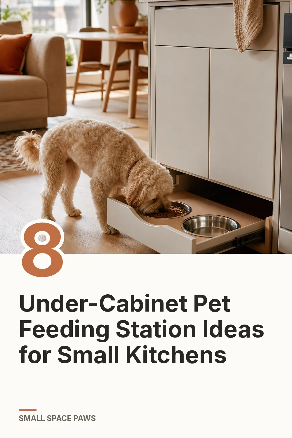 8 Under-Cabinet Pet Feeding Station Ideas for Small Kitchens